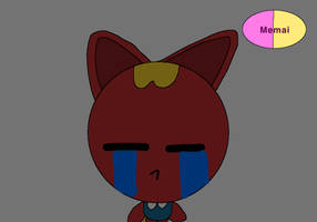 Yomi crying in the darkness