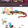 [MLP FIM] Discord and Fluttershy vectors