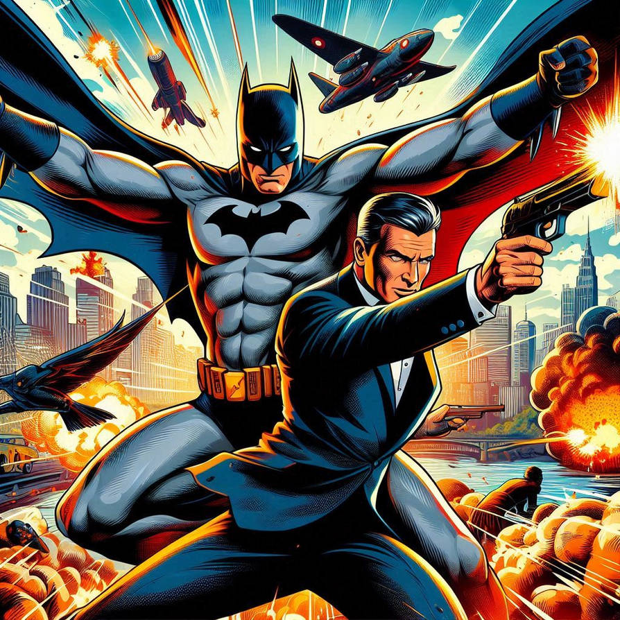 Batman Gpt Batman and James Bond by disneydark on DeviantArt