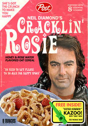 Vintage Neil Diamond Cracklin Rosie Cereal Box