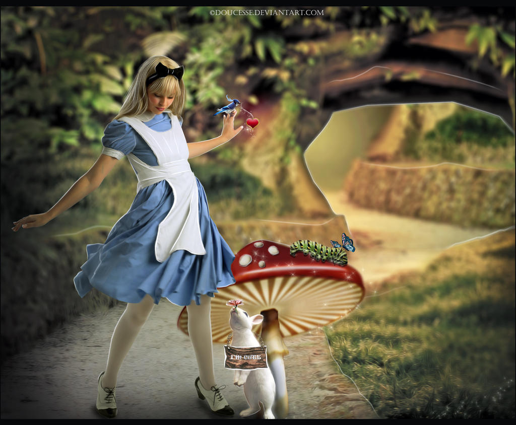 Alice and the White Rabbit