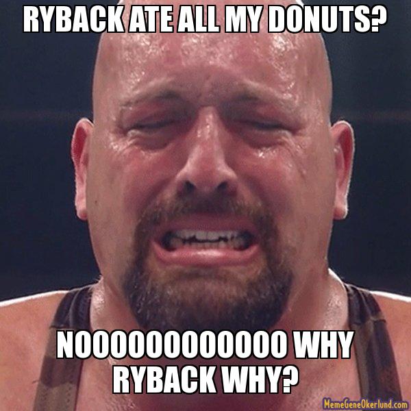 Ryback Ate Big Shows Donuts by WSMarkHenry on DeviantArt
