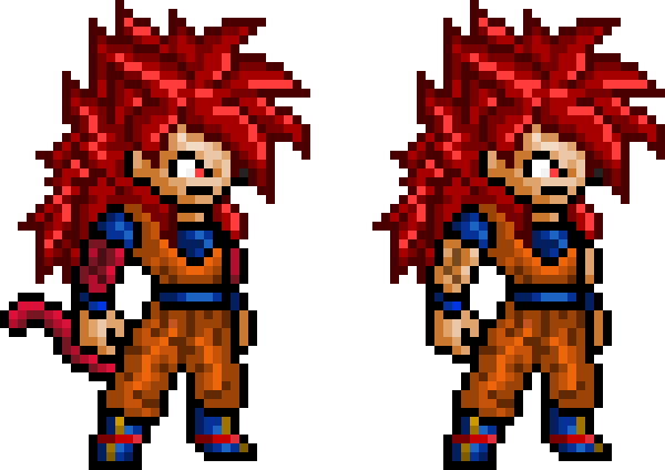 Pixel Goku Ssj Dios Ver. 3 Y 3.5