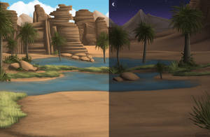 Desert Oasis BG DayNight