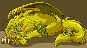 Commission- Golden Dragon