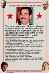 Vote Saddam 2004