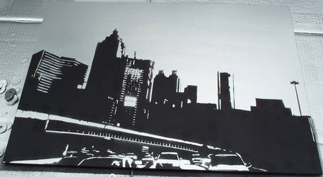 Atlanta Skyline Stencil