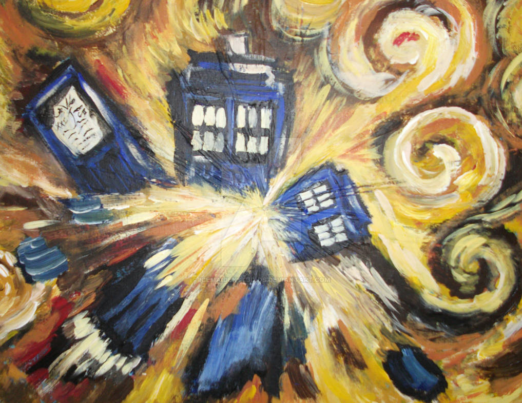 Exploding Tardis by IceMaidenStudios on DeviantArt