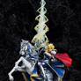 Lancer/Artoria Pendragon and Don Stallion Statue