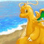 Sun Rays and Waves Dragonite