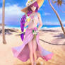 Saint Seiya--Athena(Saori)_Summer beach