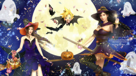 FFVII Remake-Witches Halloween night by Vera-White