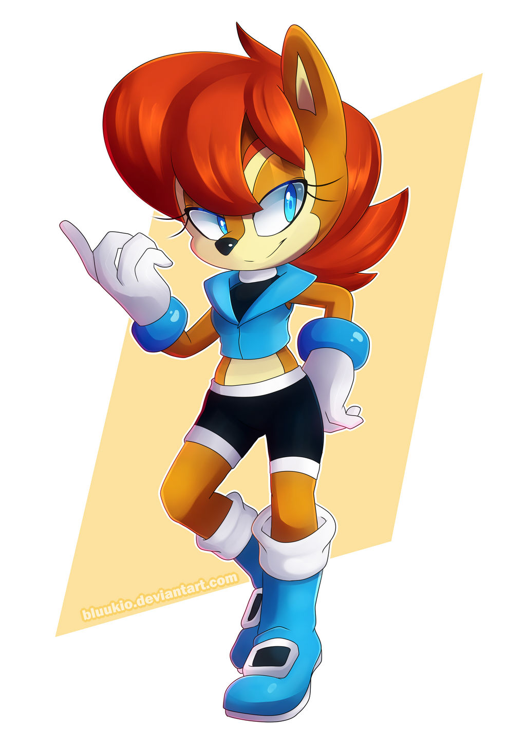 Sally Acorn By Bluukio On DeviantArt sally-acorn-by-bluukio-on-deviantart