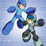 True Double Heroes: Beck and Mega Man!