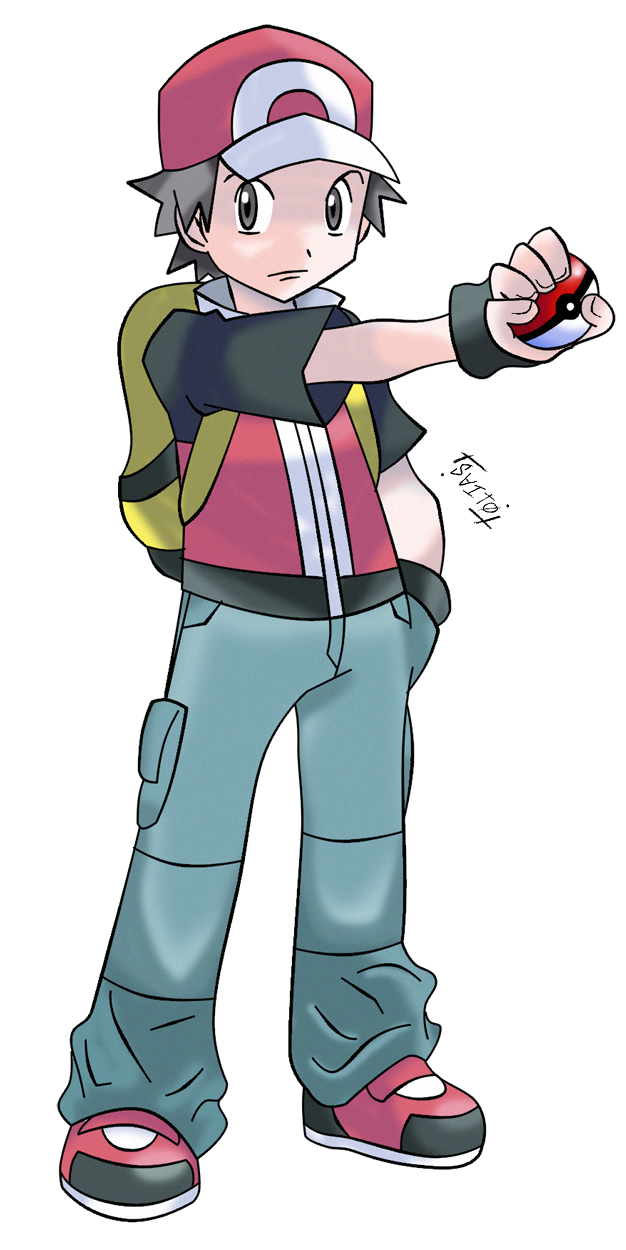 Red - Pokemon Trainer Red Png,Pokemon Red Png - free transparent