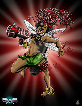 Combat Fairies - Brietta character poster