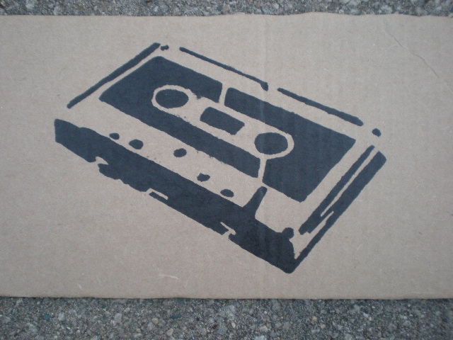 Cassette Tape Stencil