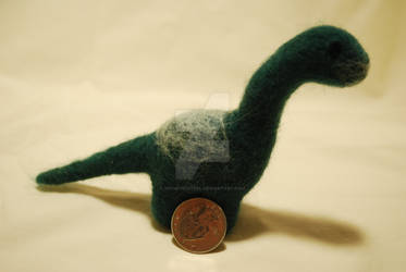 Needle Felted Long-Necked Dinosaur