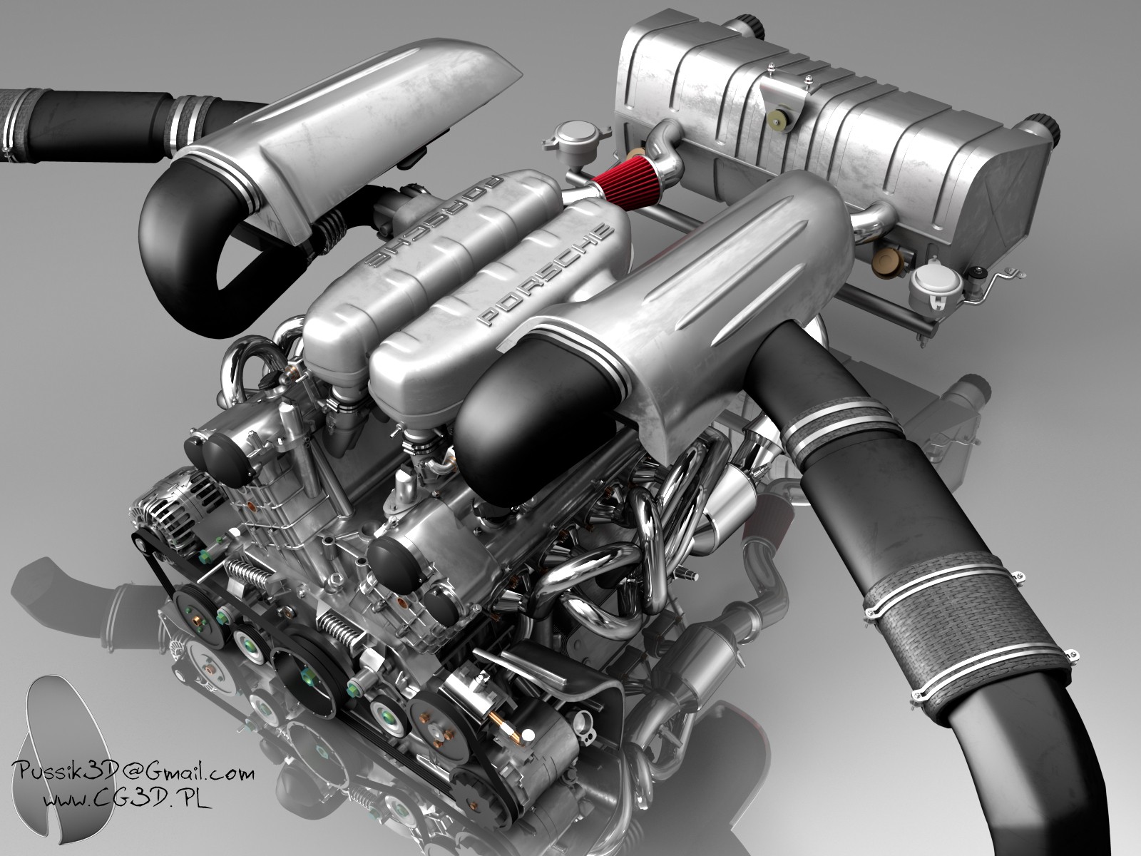 Porsche Carrera GT Engine by pussik on DeviantArt Porsche Carrera GT Engine by pussik on DeviantArt