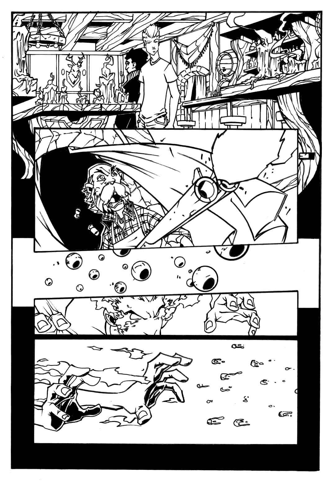 Human Torch Pg 7 inks