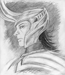 Loki pencil sketch
