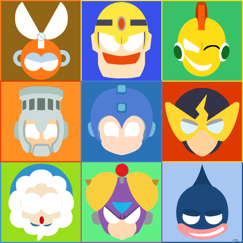 Mega Man 1 Robot Master Icons