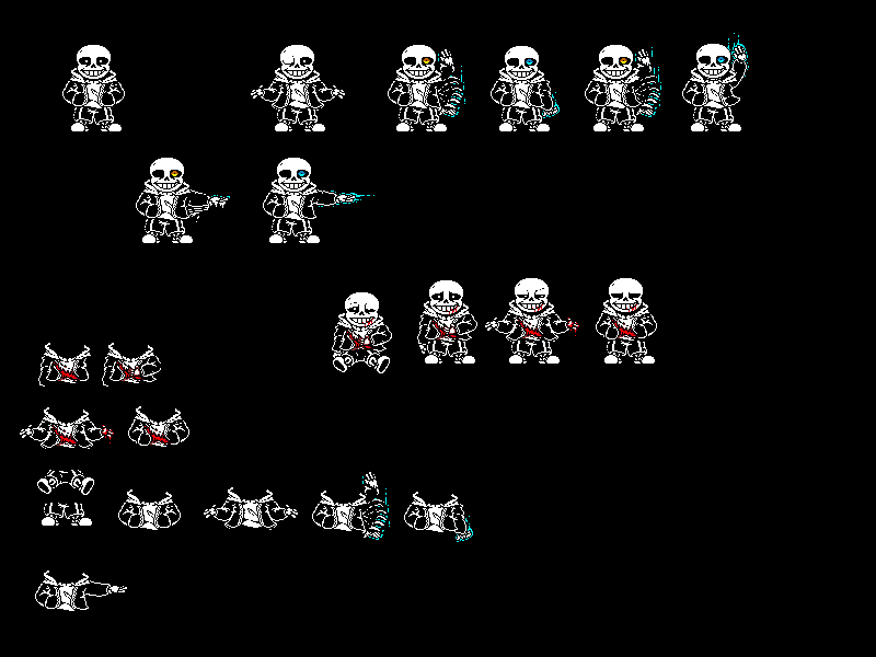 Undertale sans battle sprite V6 by guardianofskeleto on DeviantArt