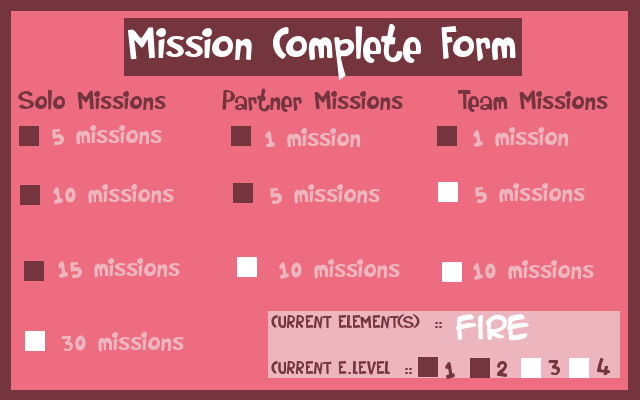 HSV: Mission complete form