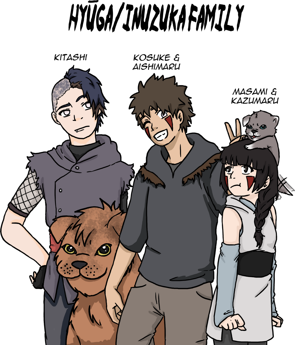 Hyuga and Inuzuka family by yinyangswings on DeviantArt