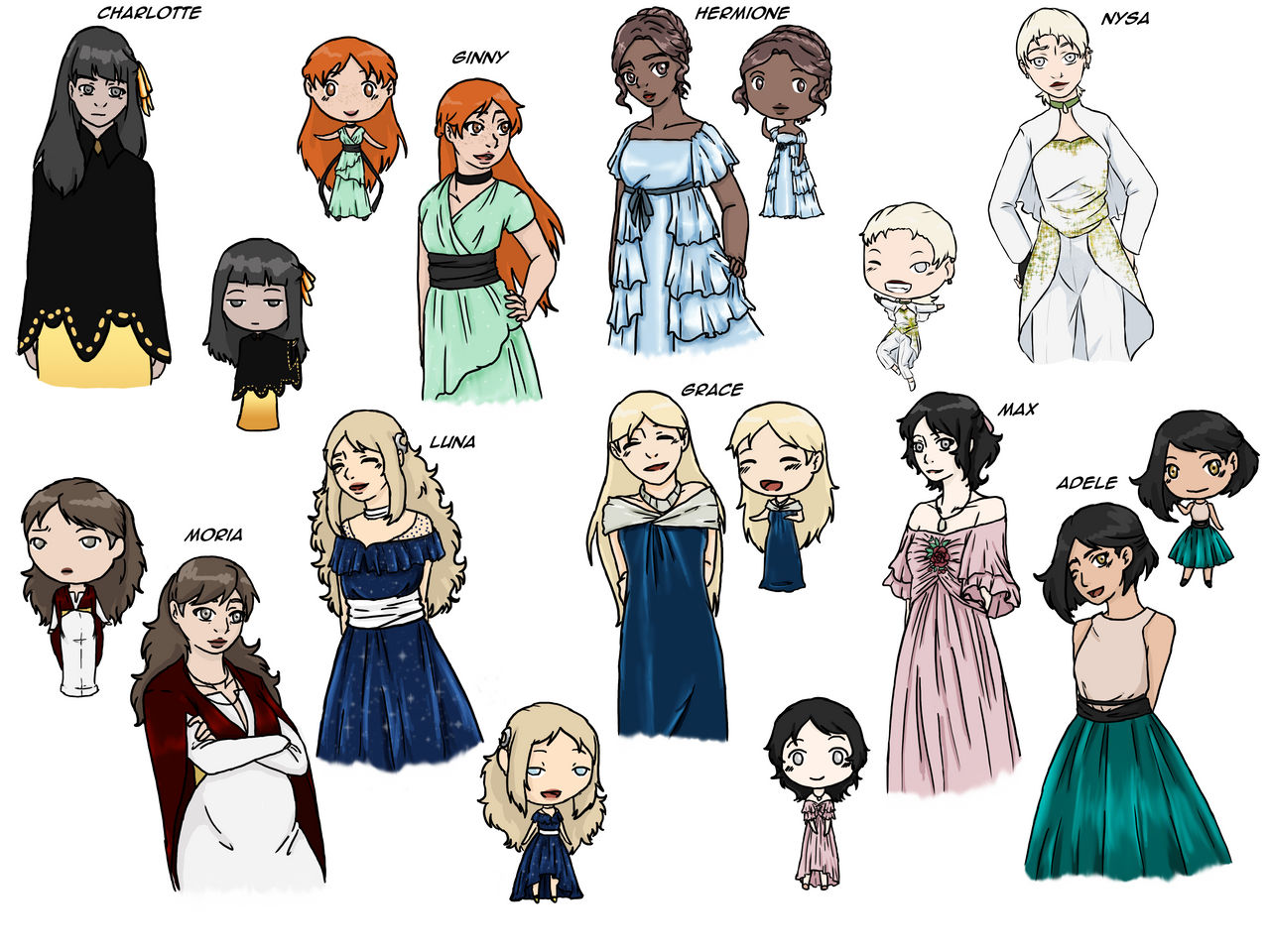 Yule Ball Dresses By Yinyangswings On DeviantArt yule-ball-dresses-by-yinyangswings-on-deviantart