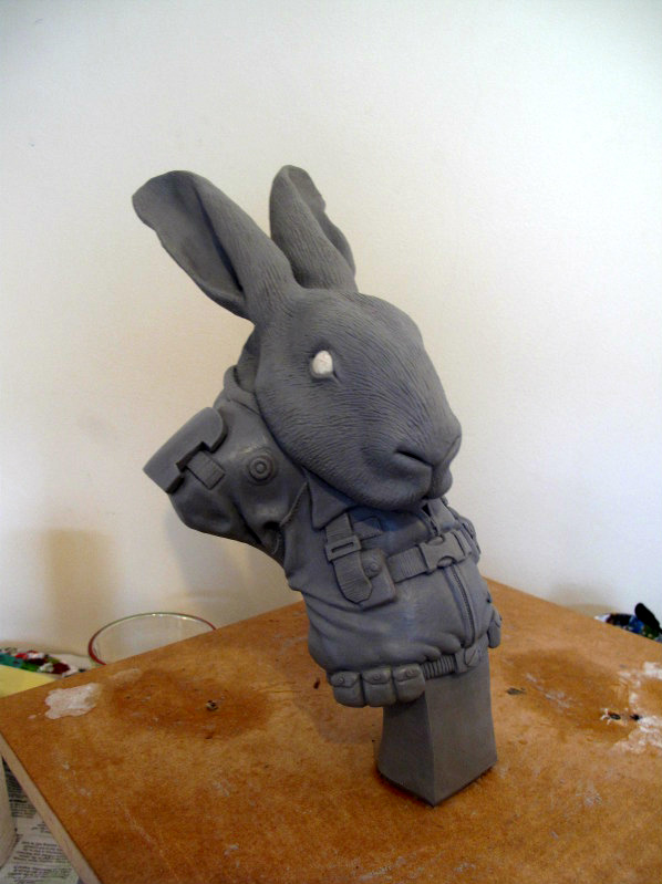 Space Rabbit Finished Sculpt 2
