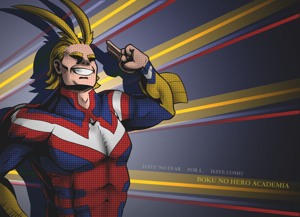 All Might Border All Might Poster by Lost-In-Canada on DeviantArt