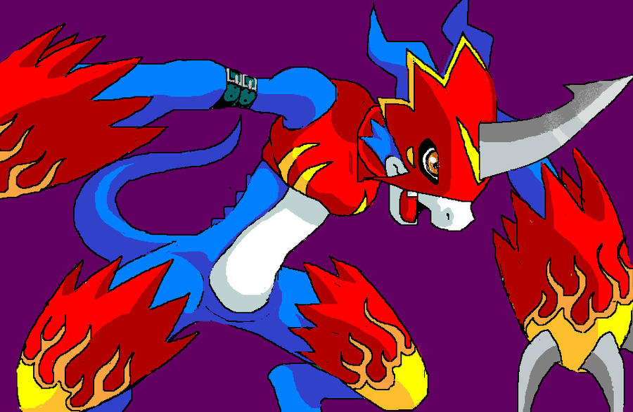 Flamedron My Paint 6 Flamedramon by MelHellMoon on DeviantArt