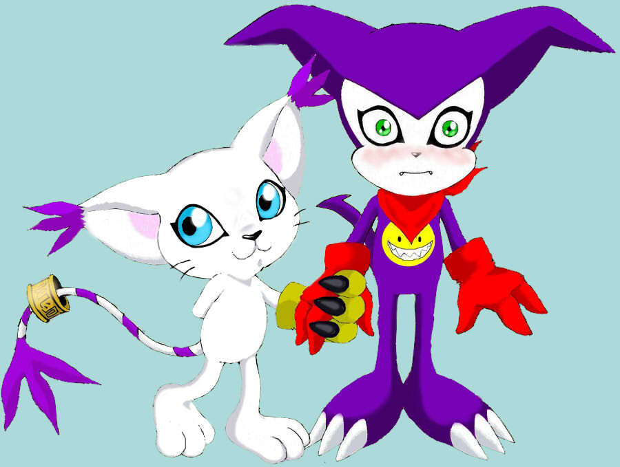 Impmon y Gatomon