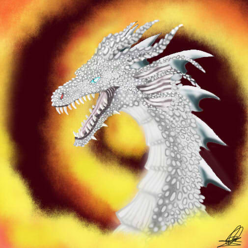 Silver Dragon by MelHellMoon on DeviantArt
