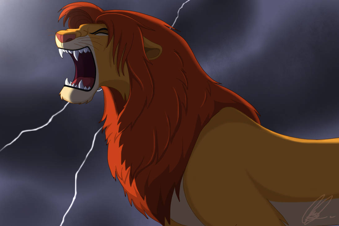 Simba ROAR by MelHellMoon on DeviantArt