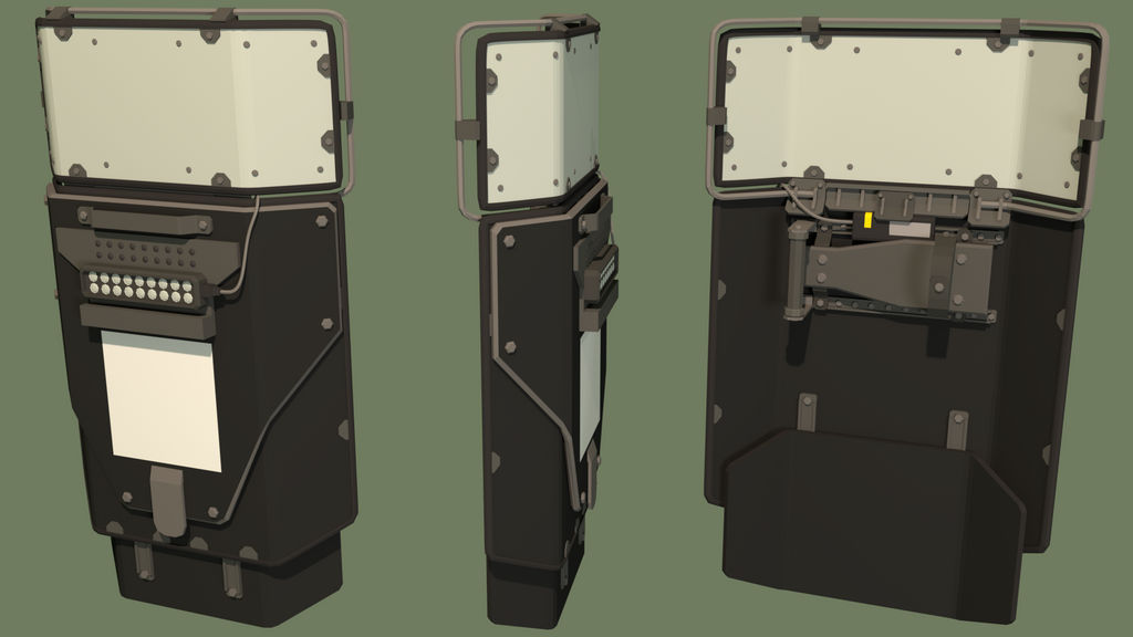 Low Poly Riot Shield by TheLowPolyCount on DeviantArt