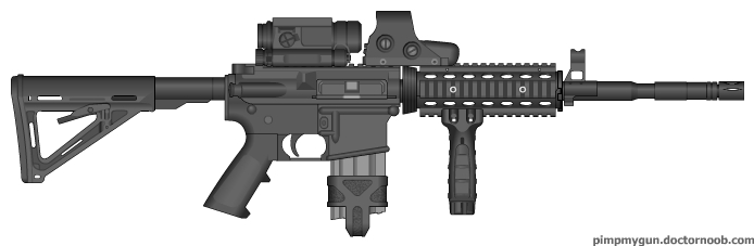 MW3 m4 SOPMOD assult rifle