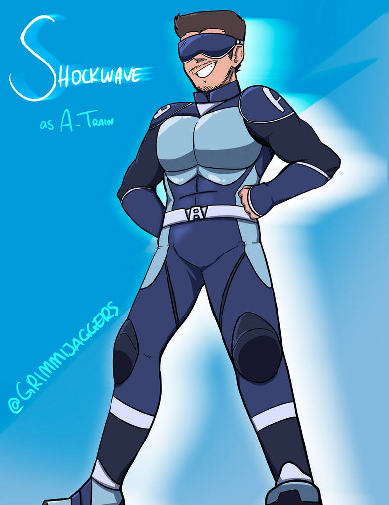 A Train Races Shockwave Shockwave as A-Train 2022 remake by Grimmijaggers on DeviantArt
