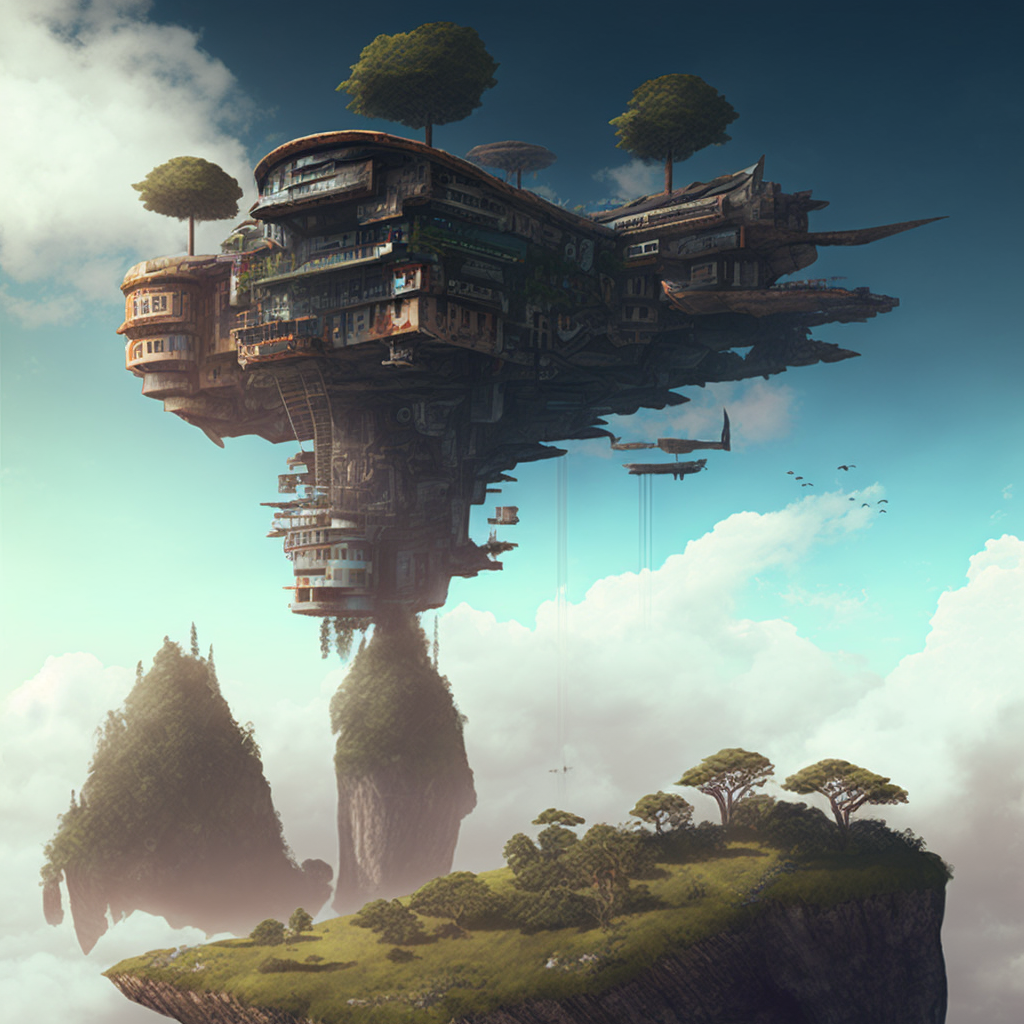 Floating Building by immortalXuniverse on DeviantArt