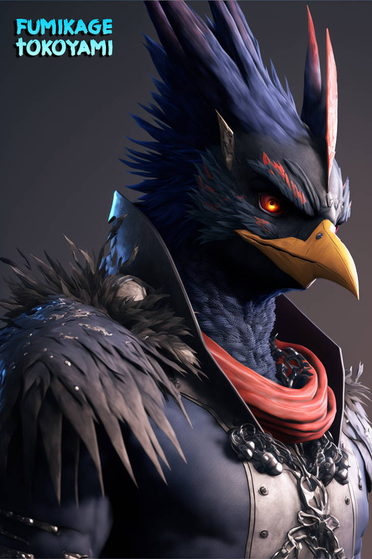 Tokoyami by immortalXuniverse on DeviantArt