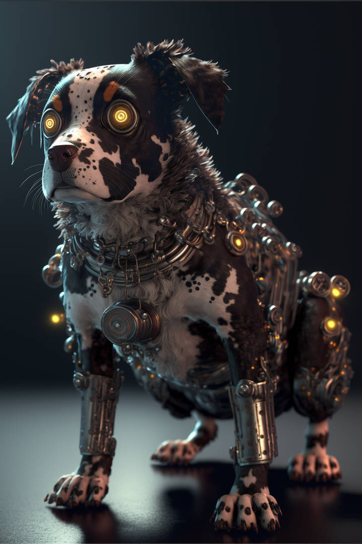 Mechanically Modified Dog by immortalXuniverse on DeviantArt