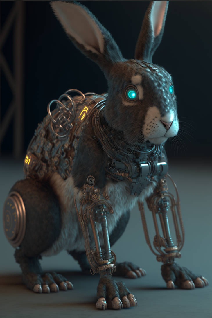 Mechanically Modified Rabbit by immortalXuniverse on DeviantArt