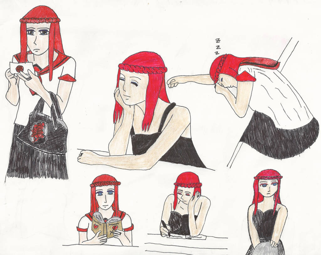 H32 Shina Ki Drawings by SailorSunPhoenix