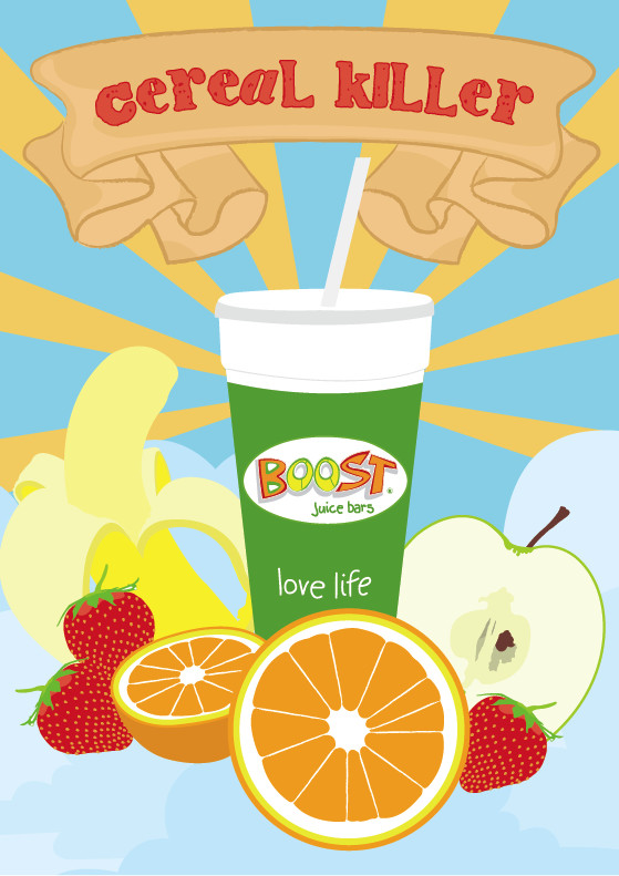 boost juice: cereal killer.