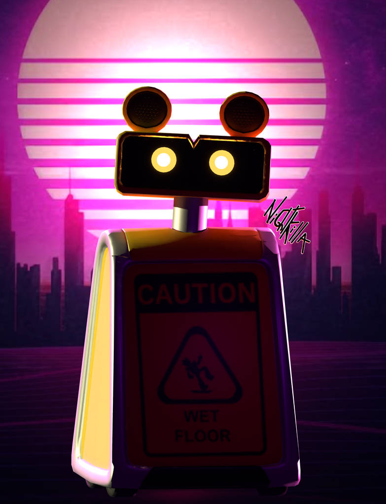Wet Floor Bot (FNAF SB) by Nightkillafromtpsi on DeviantArt