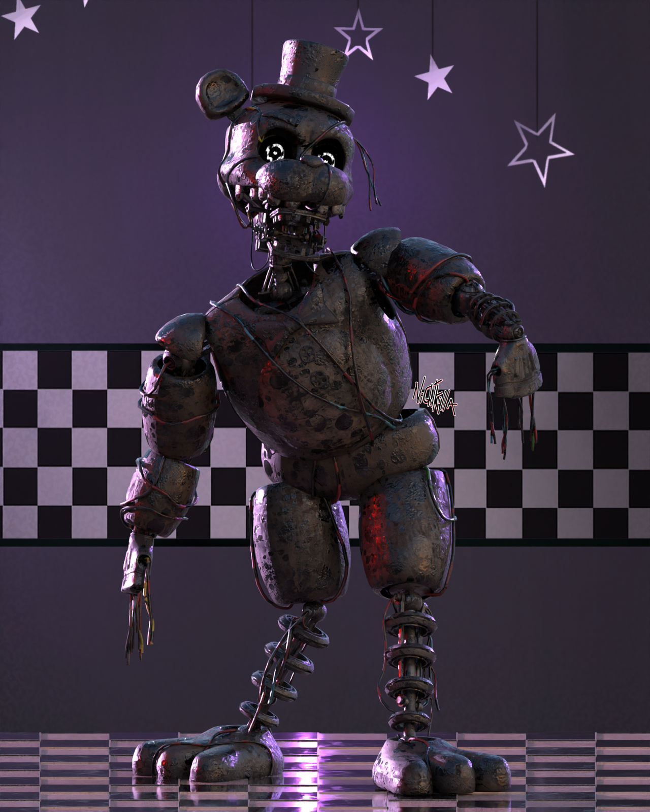 Tjocr Ignited Freddy (FNAF TJOCR) by Nightkillafromtpsi on DeviantArt