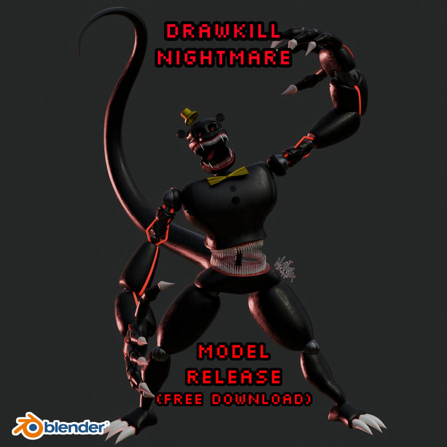 Drawkill Weaver (BLENDER) Drawkill Nightmare (Model release) #2 by Nightkillafromtpsi ...