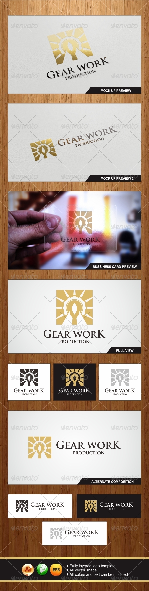 Gear Work Logo Template - Graphicriver