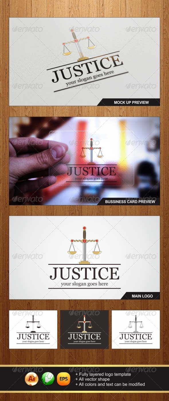 Justice Law Logo Template - Graphicriver